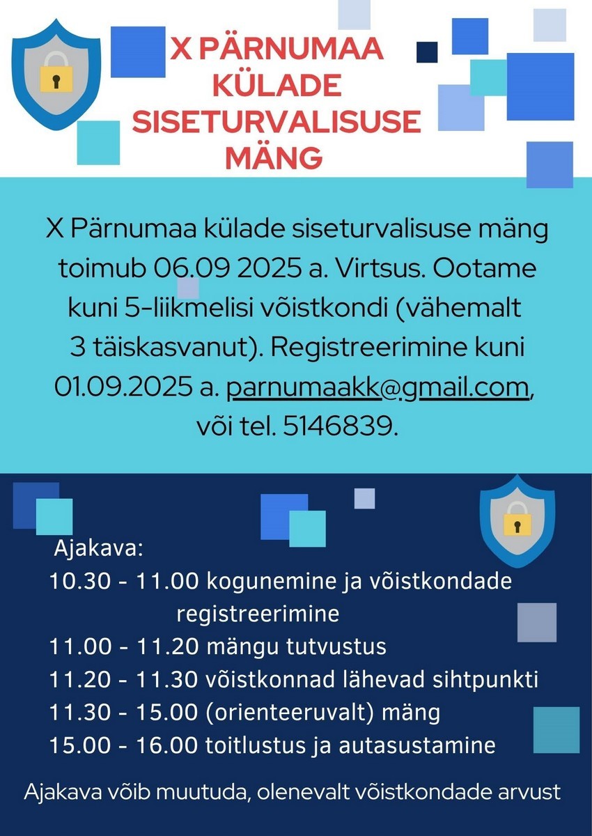 X Pärnumaa külade siseturvalisuse mäng